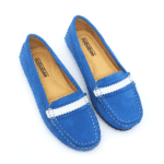 Blue Loafer Shoe For Women