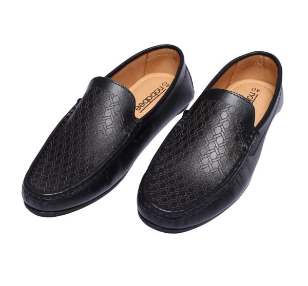 nobabee exclusive design's black loafer shoes