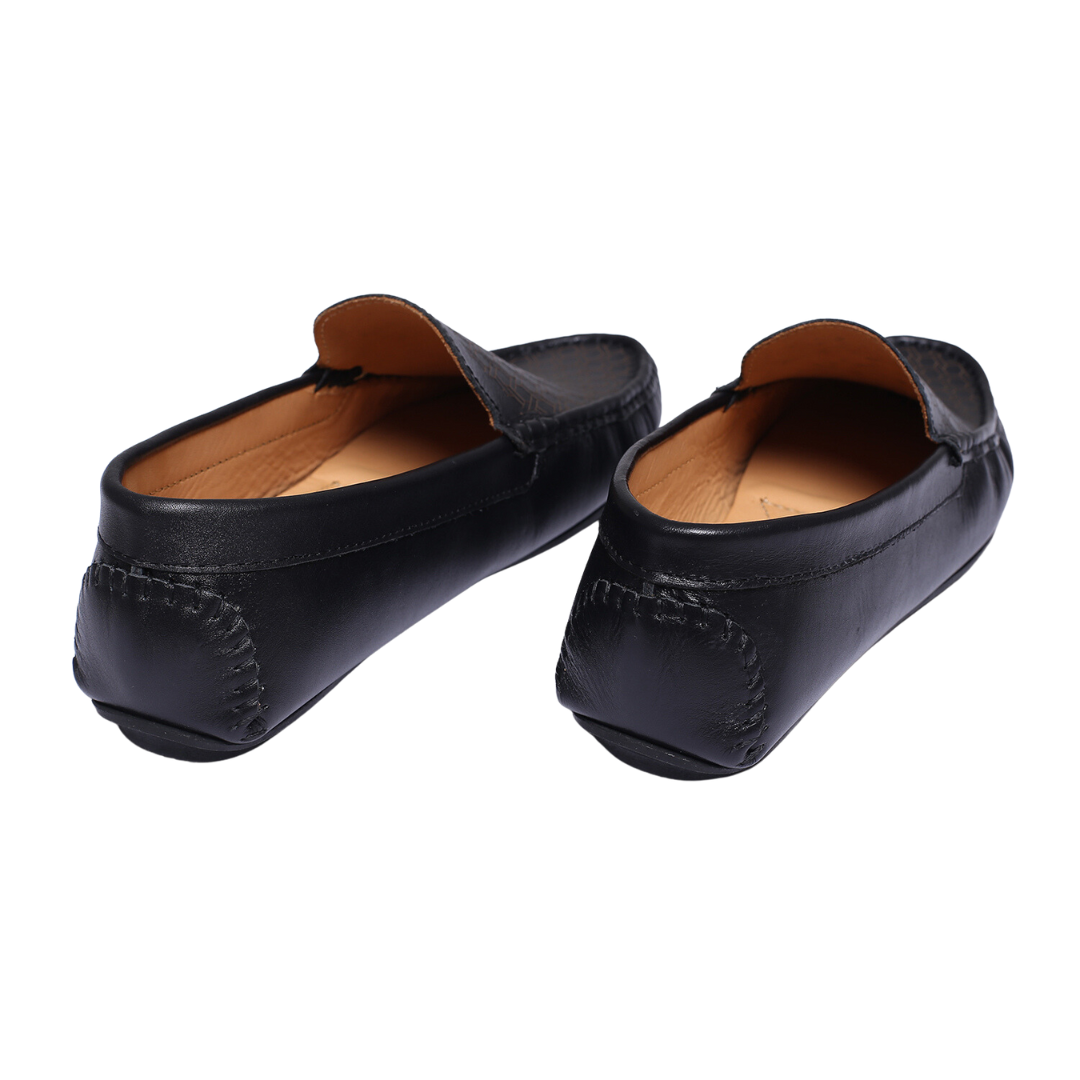 nobabee exclusive design's black loafer shoes